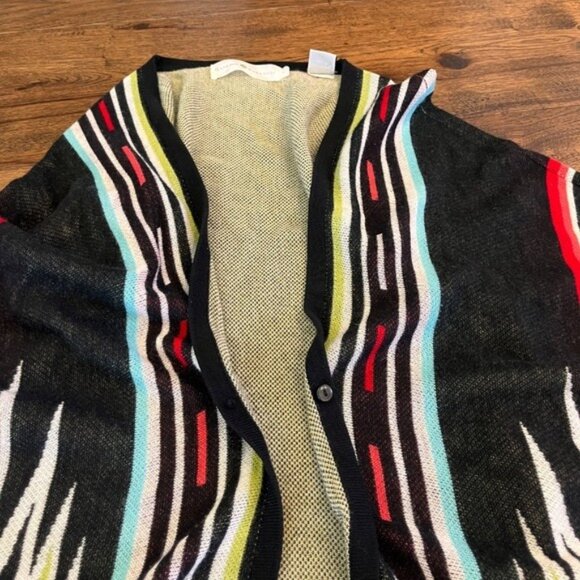 Rancho Estancia Western Aztec Colorful Print Shawl Poncho OS Rodeo Festival - Picture 5 of 7